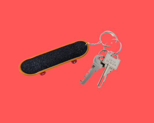 Handmade, Upcycled Skateboard Toy Keychain