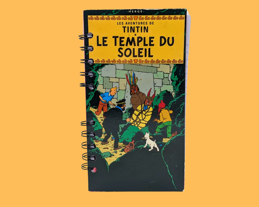 Tintin Le Temple Du Soleil VHS Movie Notebook