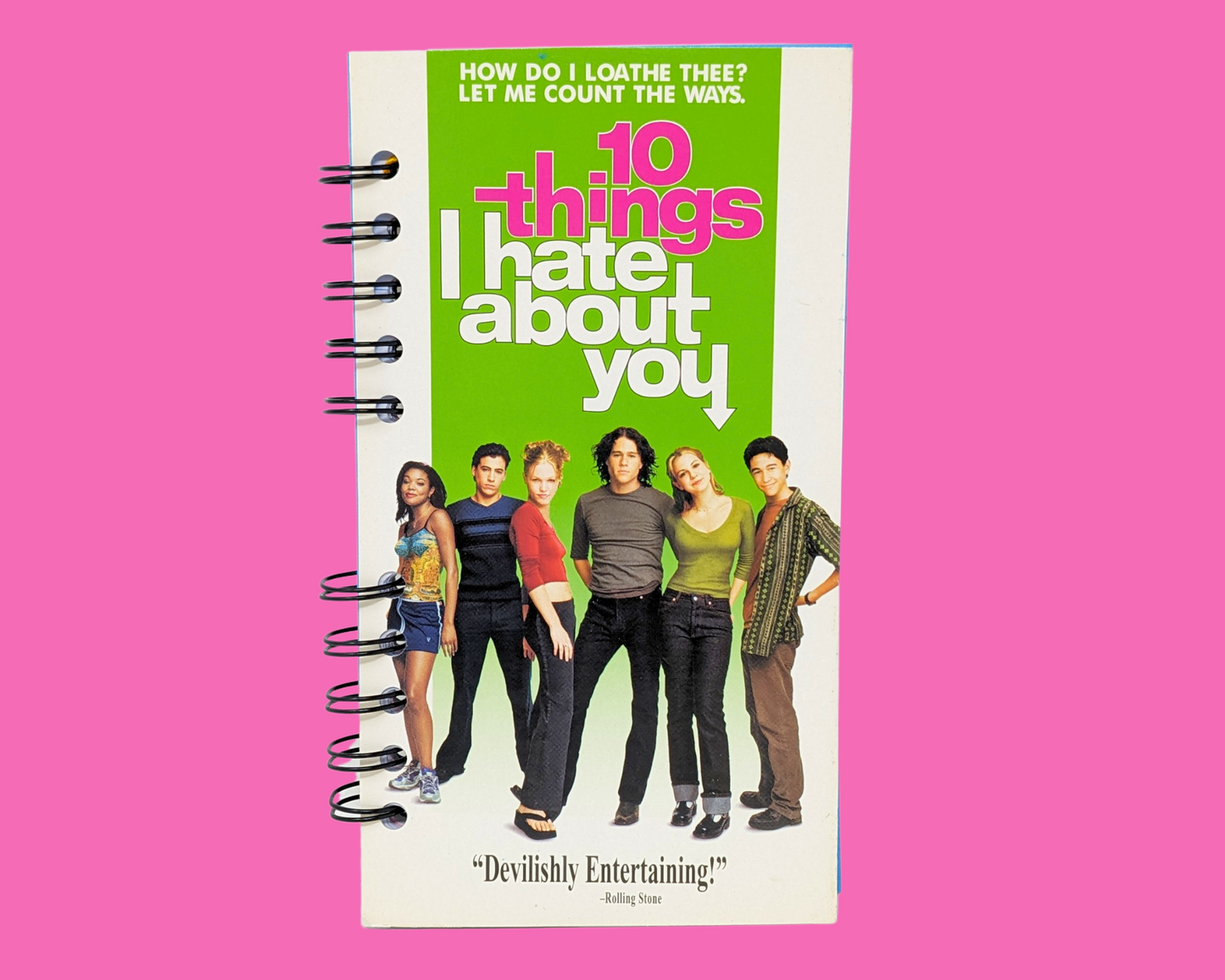 10 Things I Hate About You VHS Movie Notebook
