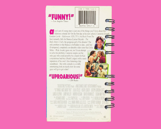 10 Things I Hate About You VHS Movie Notebook