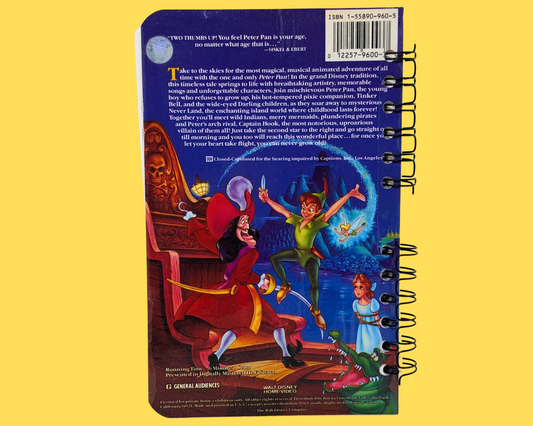 Peter Pan, Walt Disney VHS Movie Notebook