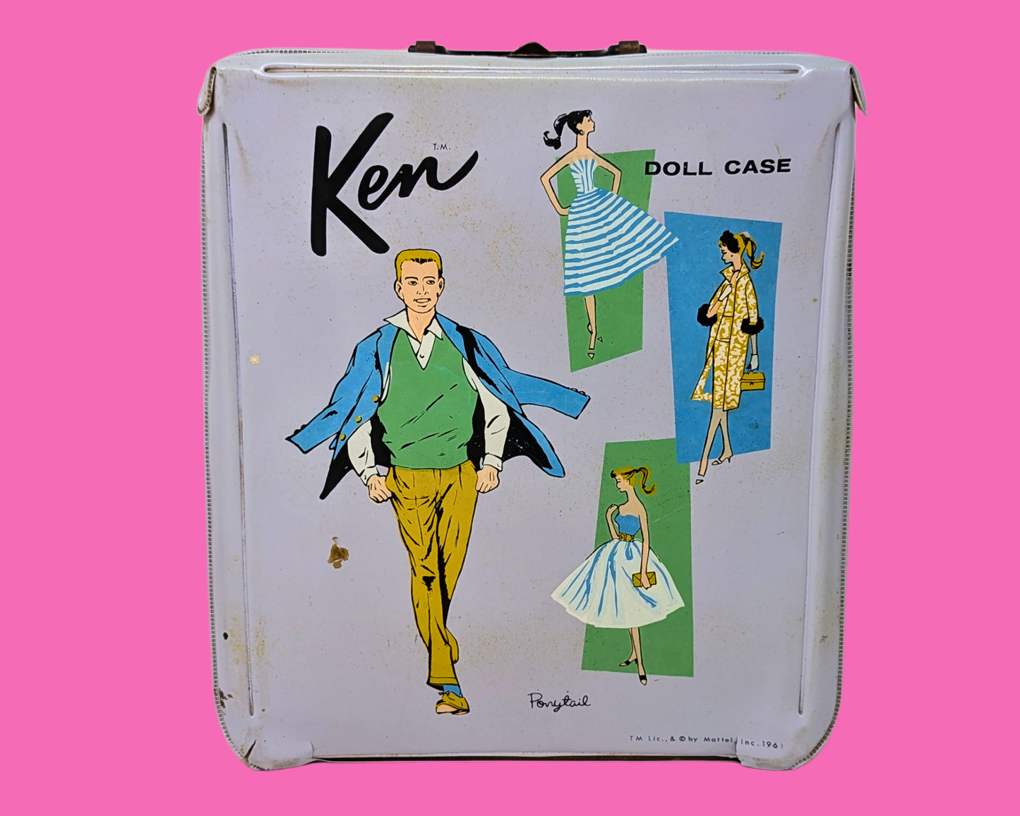 Vintage 1961 Official Mattel Inc. Ken Doll Case