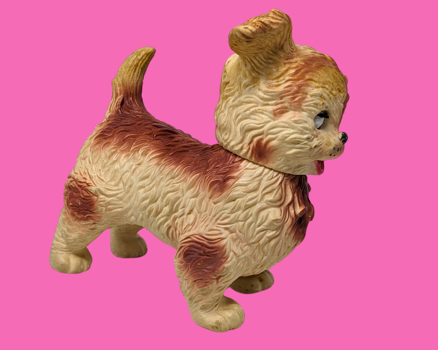 Vintage 1960's Plastic Dog, Vintage Dog Toys