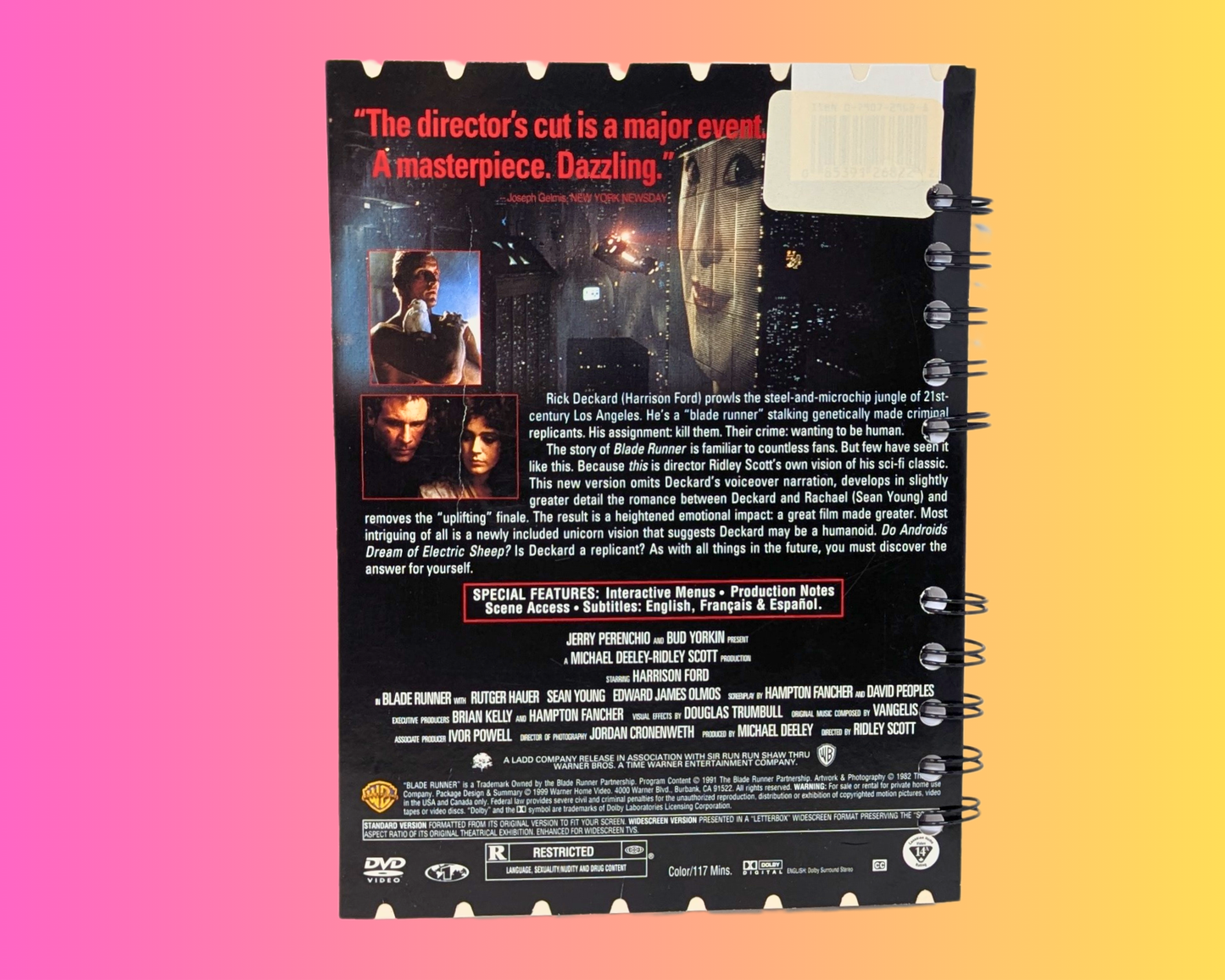 Blade Runner DVD Movie Notebook