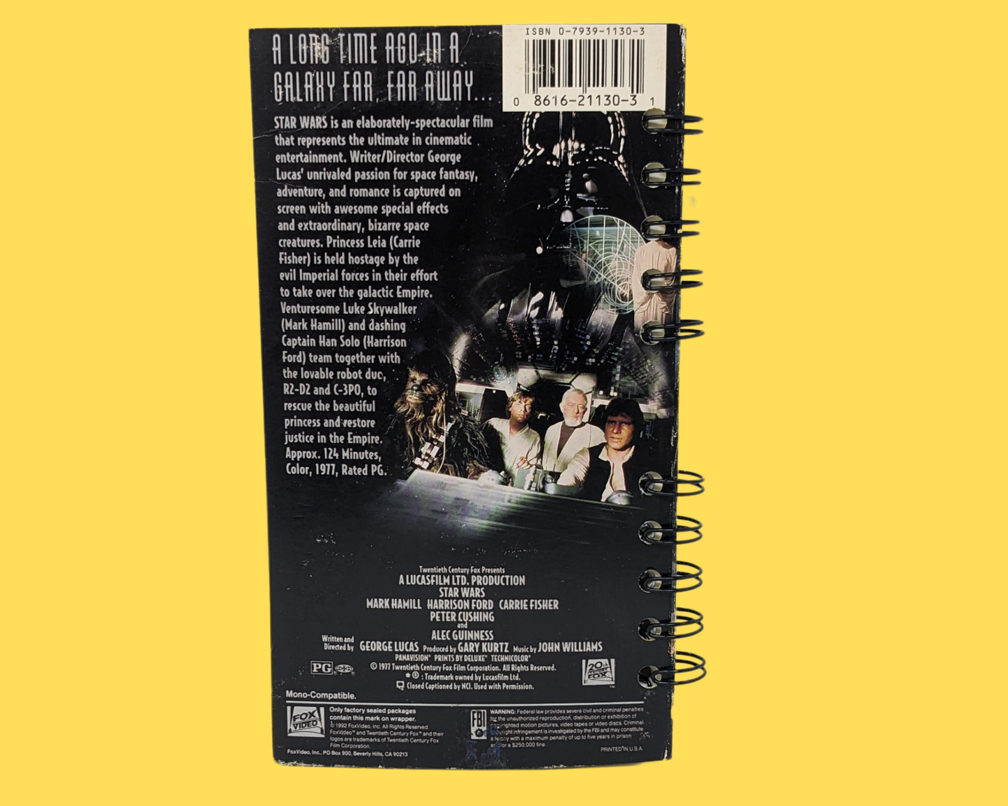 Star Wars VHS Movie Notebook