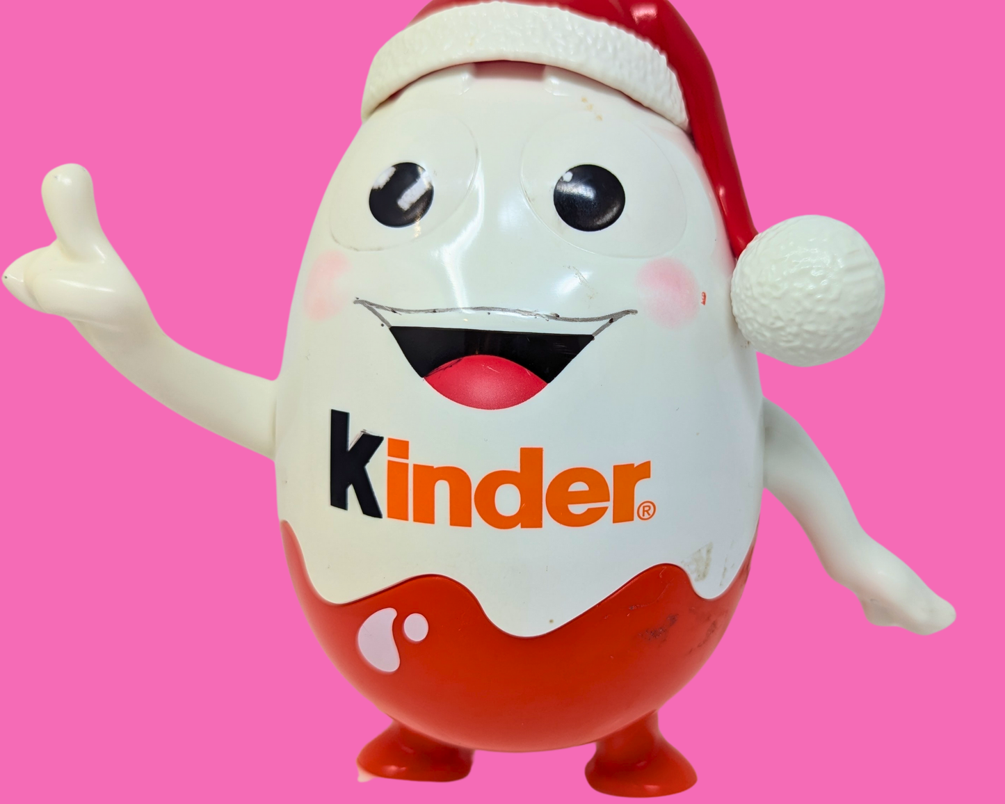 Kinder Surprise Christmas Plastic Piggy Bank