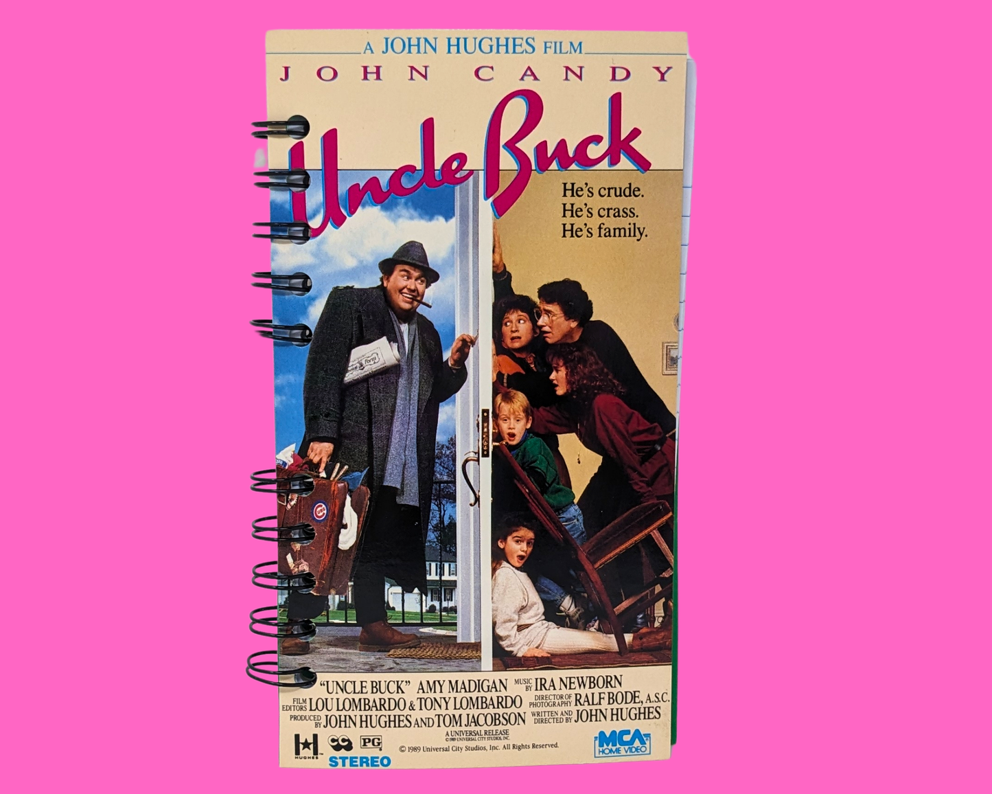 Uncle Buck VHS Movie Notebook