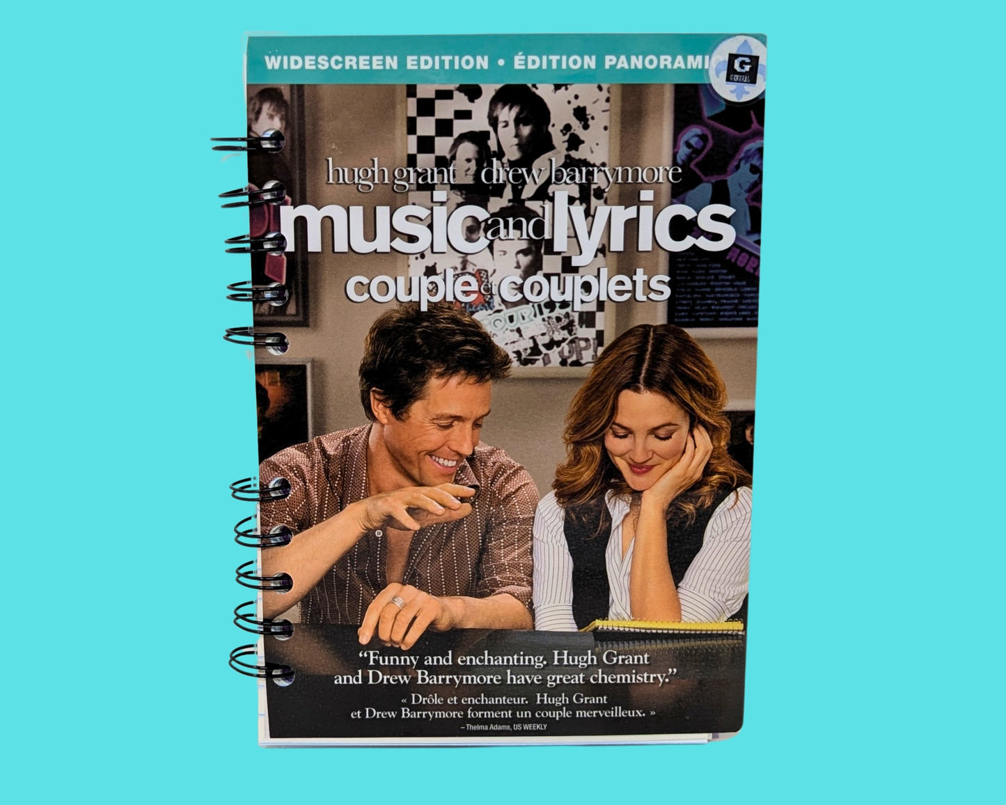 Music & Lyrics DVD Movie Notebook