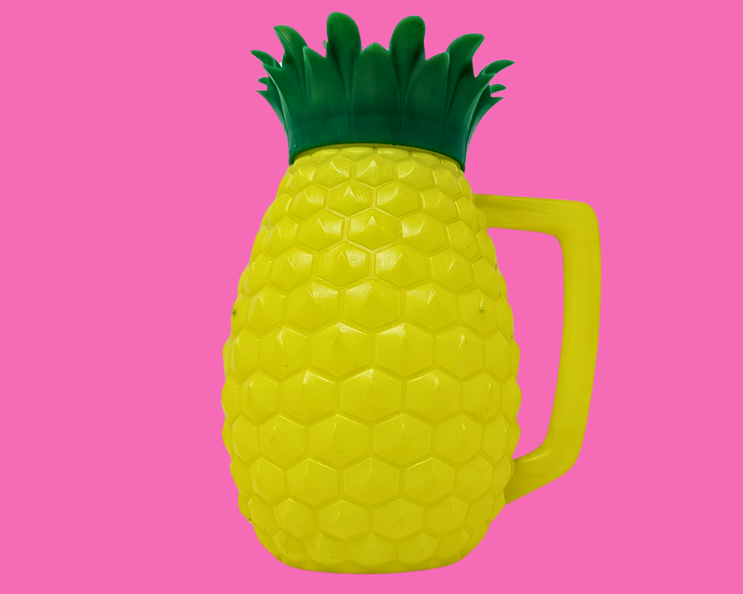 Vintage 1970's Yellow Pineapple Pitcher