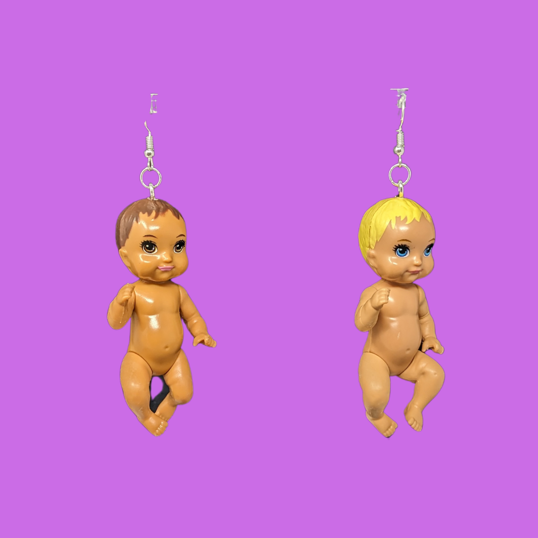 Handmade, Upcycled Babies Earrings