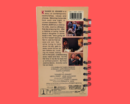 Kramer VS. Kramer VHS Movie Notebook