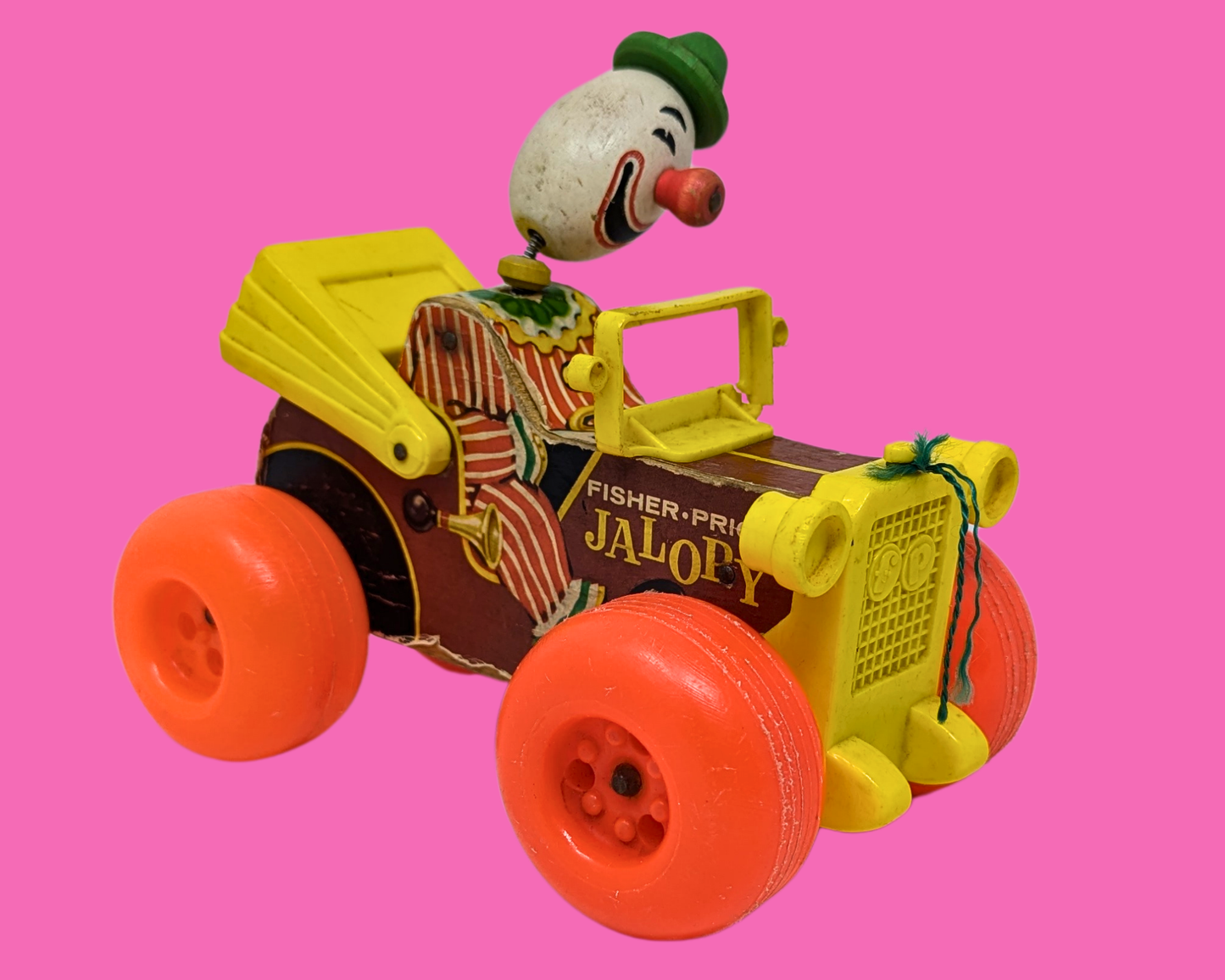 Vintage 1960's Fisher Price Jalopy Circus Clown Car