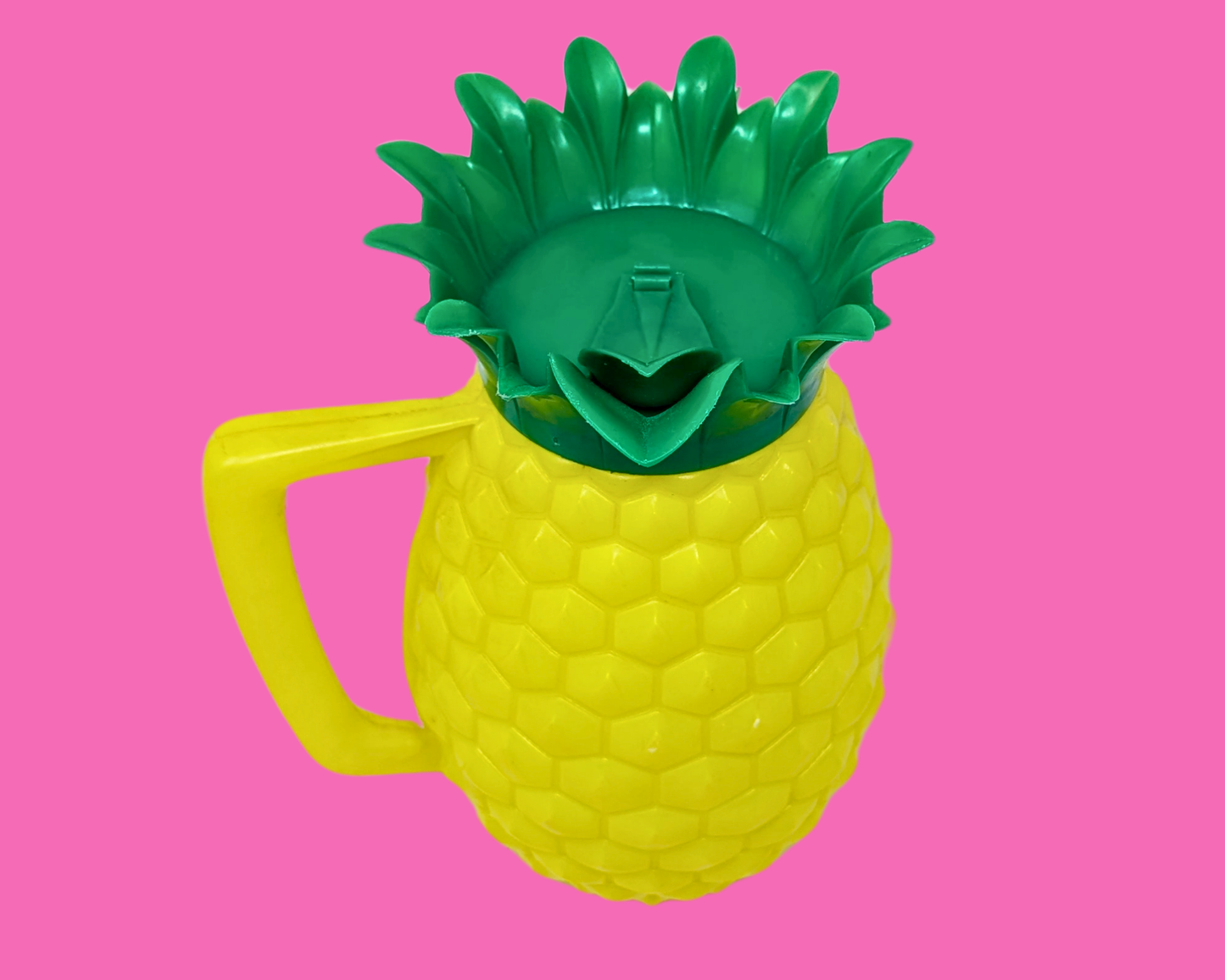 Vintage 1970's Yellow Pineapple Pitcher