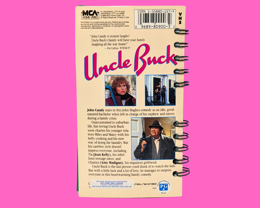 Uncle Buck VHS Movie Notebook