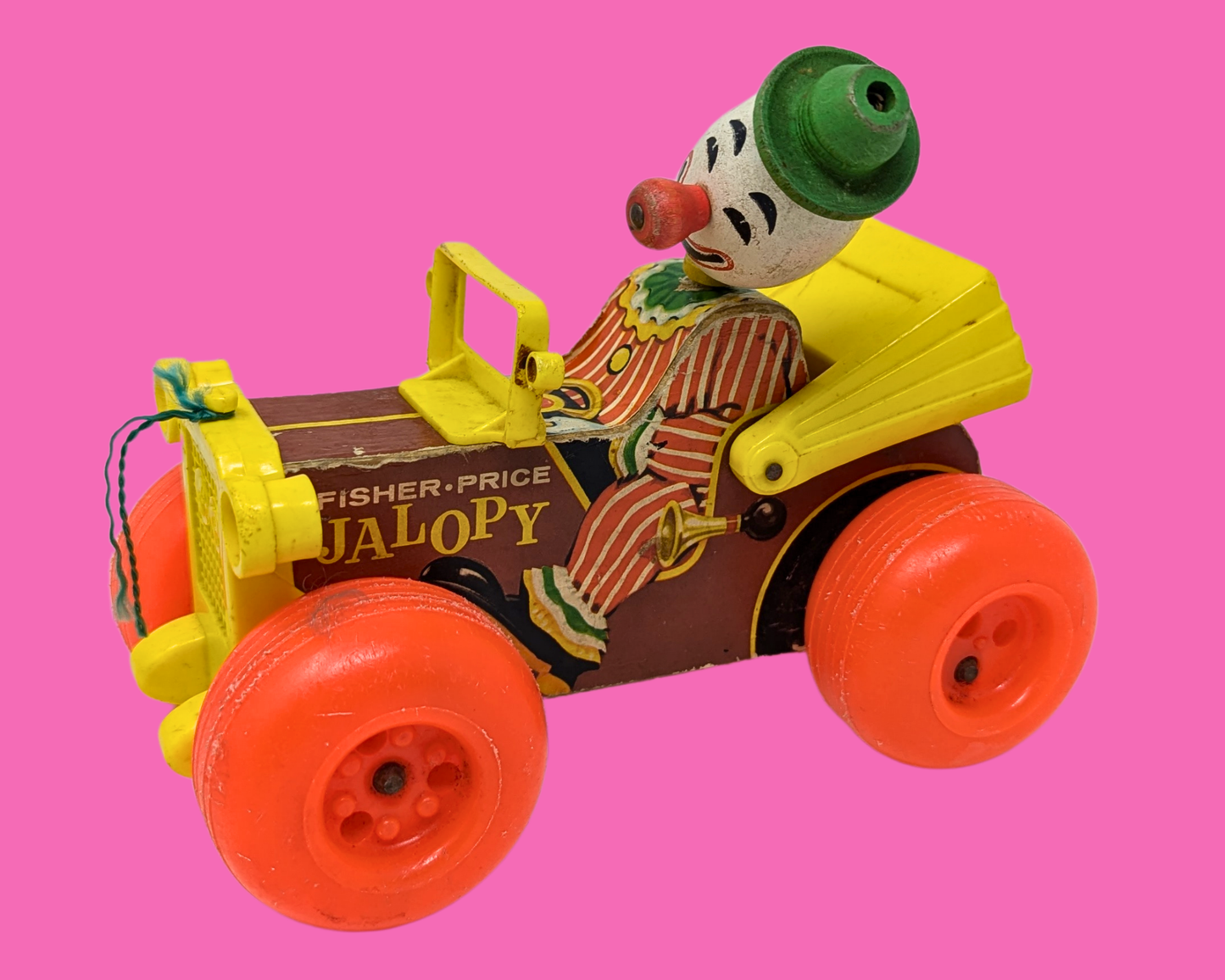 Vintage 1960's Fisher Price Jalopy Circus Clown Car