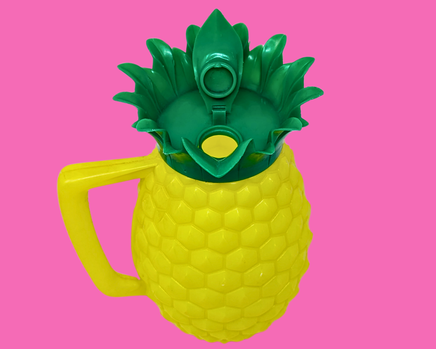 Vintage 1970's Yellow Pineapple Pitcher