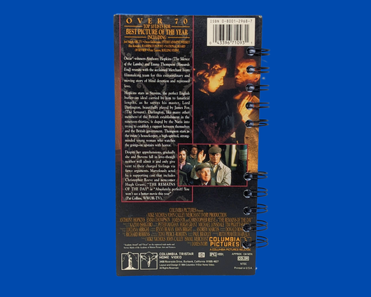 Remains of the Day VHS Movie Notebook