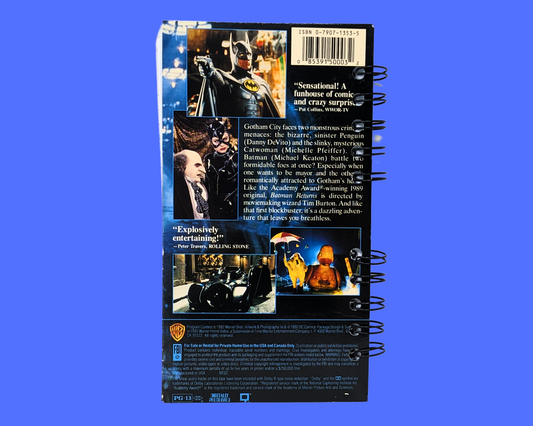 Batman Returns VHS Movie Notebook