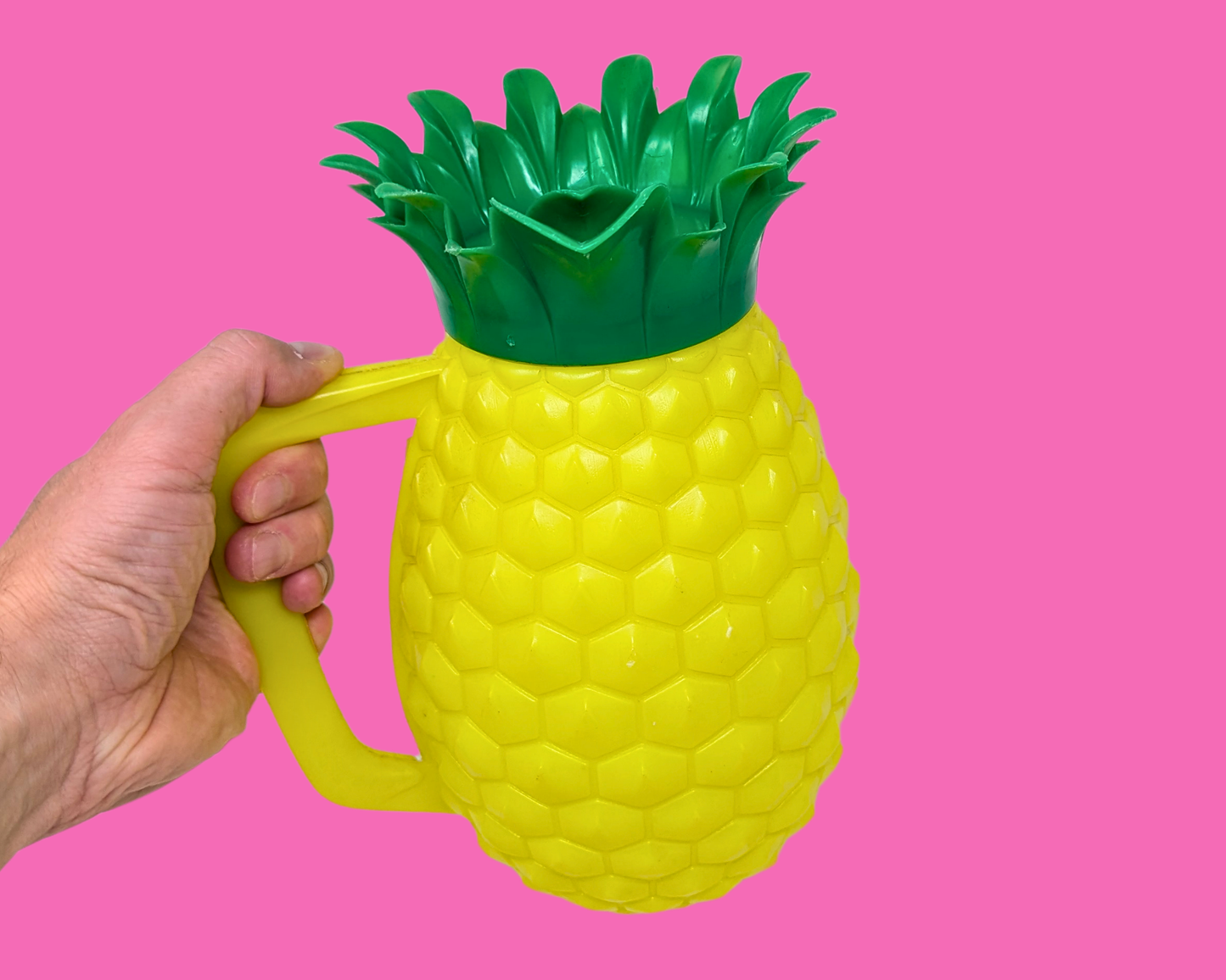 Vintage 1970's Yellow Pineapple Pitcher