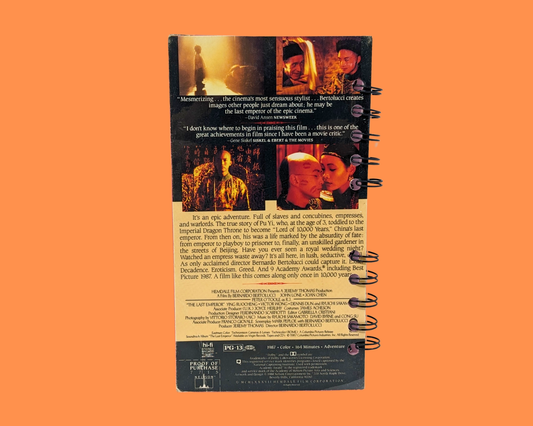 The Last Emperor VHS Movie Notebook