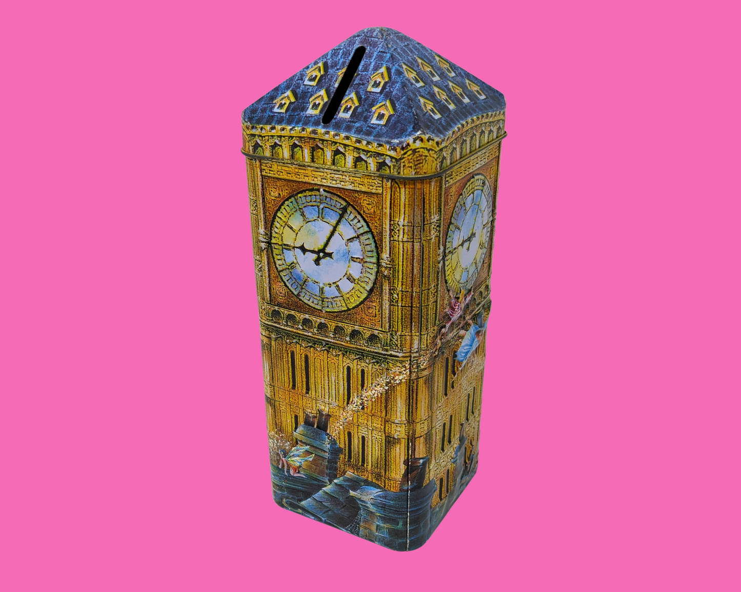 Churchill's Big Ben Peter Pan Money Tin Box