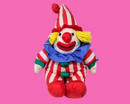 Vintage 1990's Clown Plushie