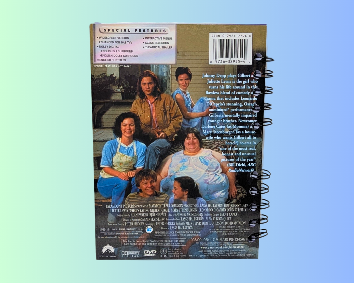 What's Eating Gilbert Grape DVD Movie Notebook