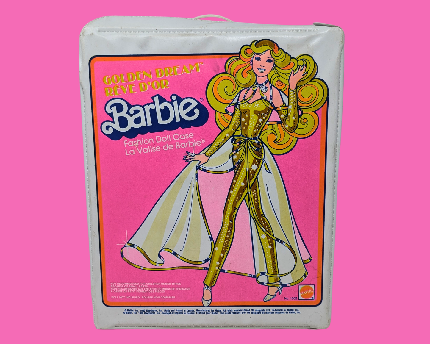 Vintage 1980 Official Mattel Inc. Barbie Doll Case