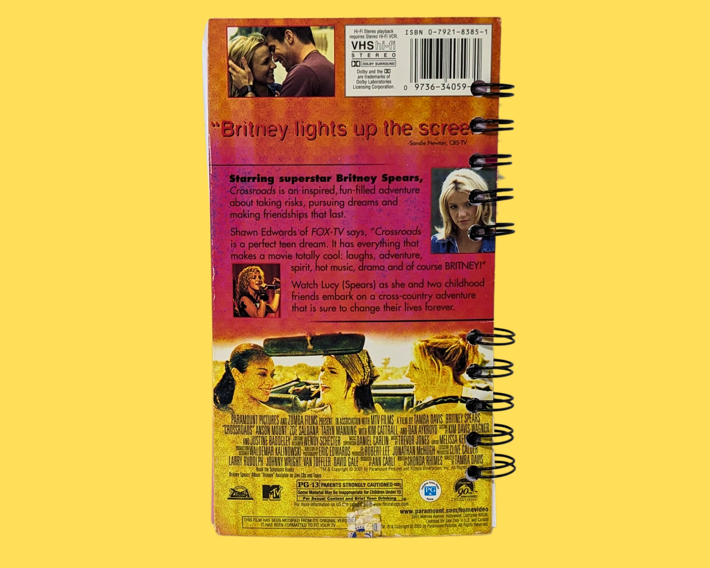 Crossroads VHS Movie Notebook