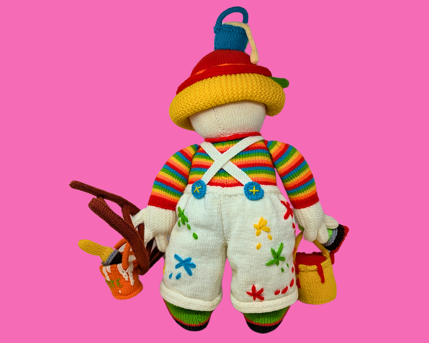 Big Handmade, Crochet Clown Plushie, Handy Man