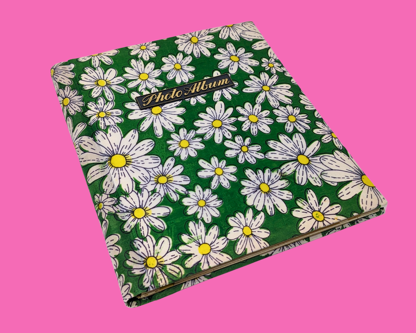 Vintage 1960's Daisies, Floral Photo Album