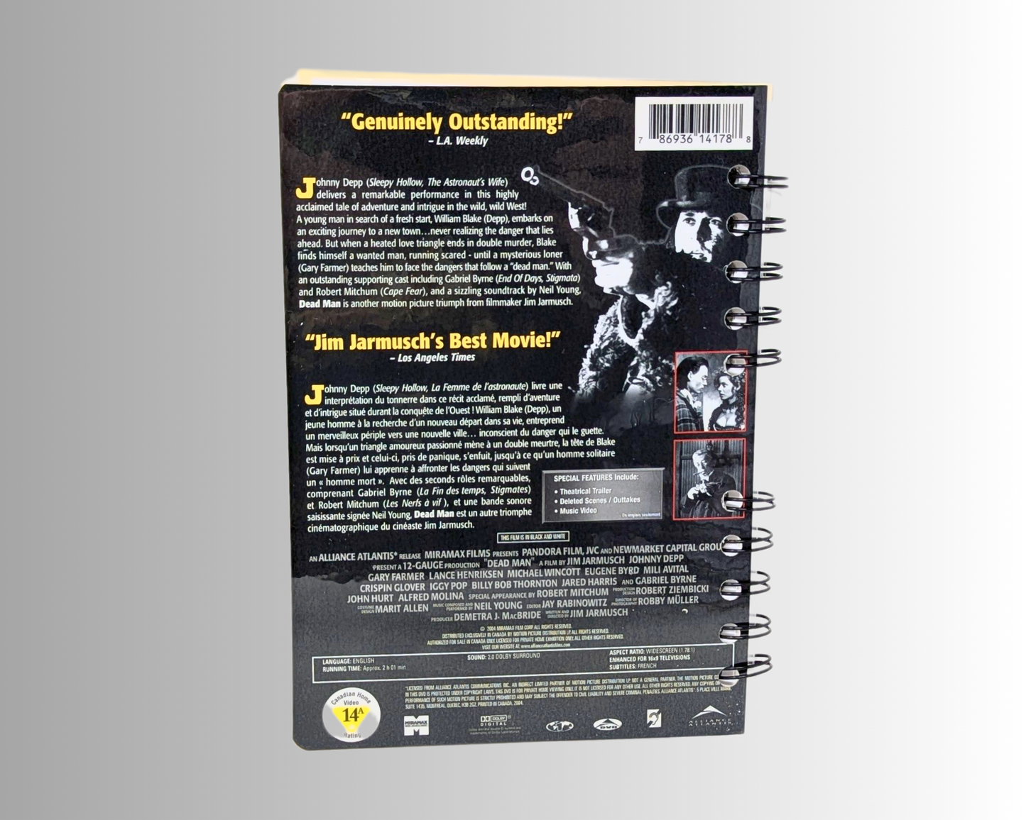 Dead Man DVD Movie Notebook