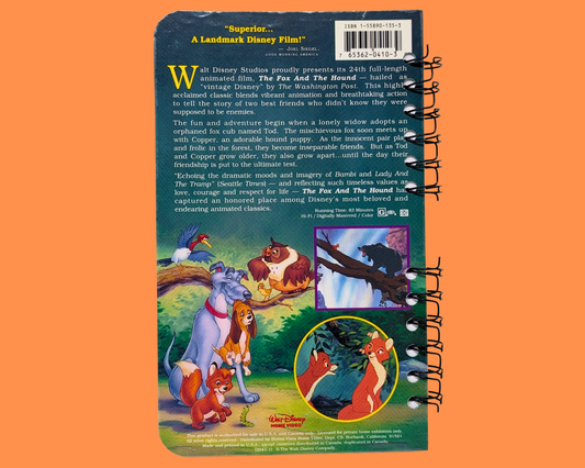 The Fox and the Hound, Walt Disney VHS Movie Notebook