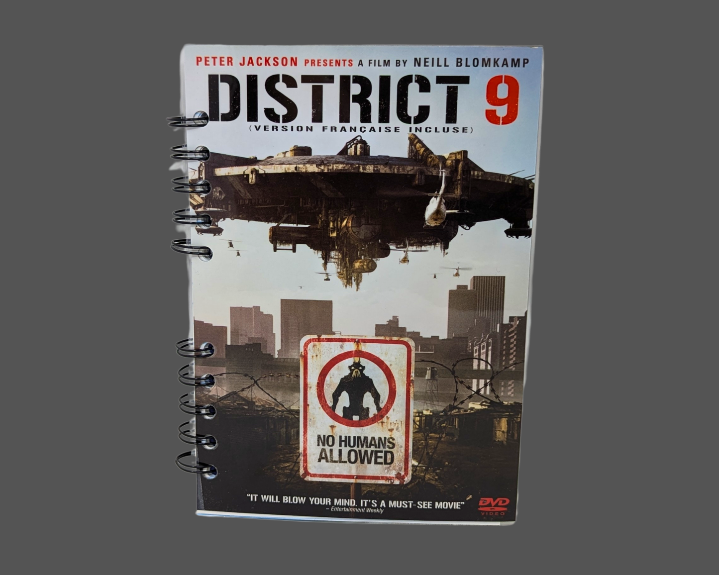 District 9 DVD Movie Notebook