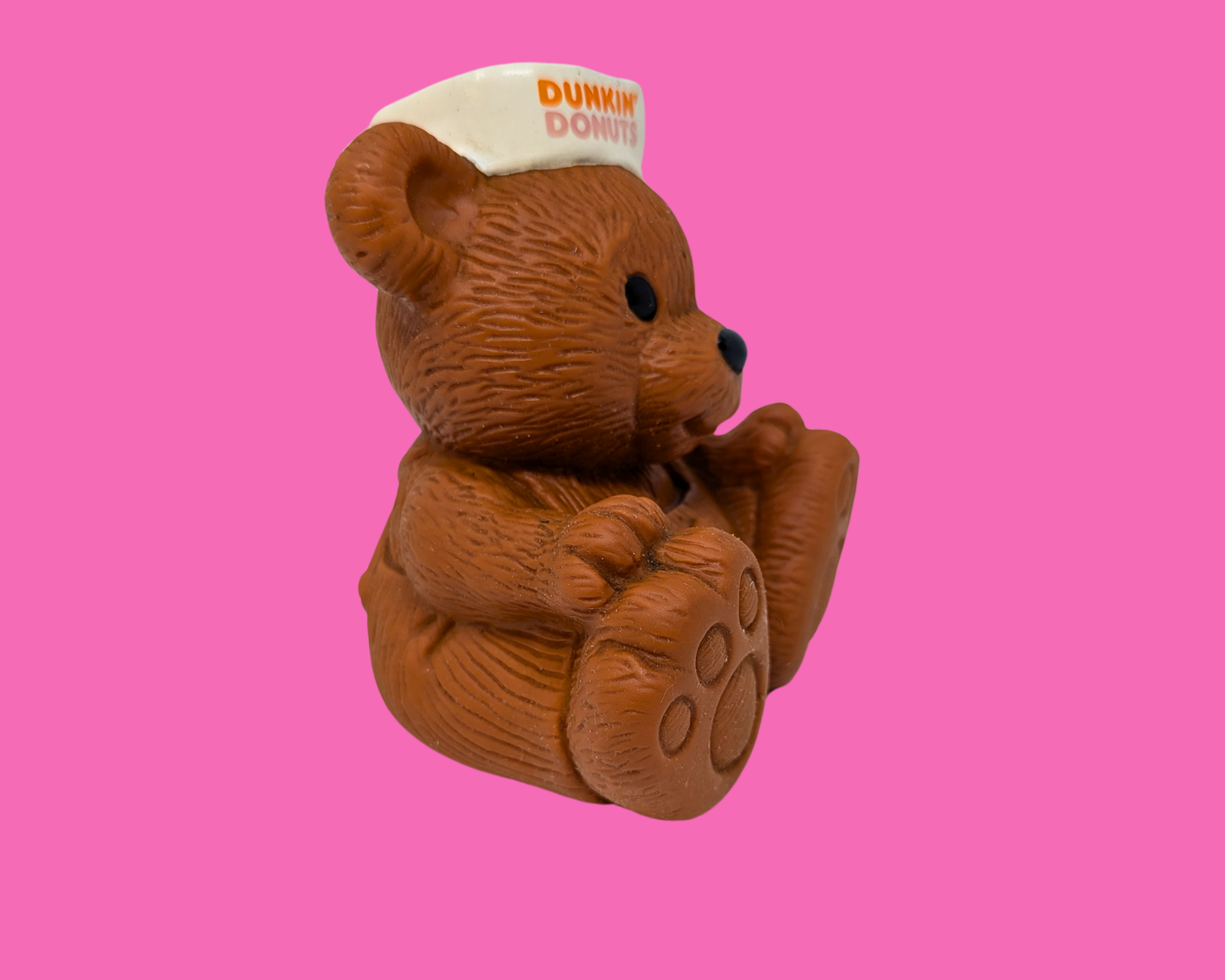 Vintage 1990's Dunkin' Donuts Bear Piggy Bank