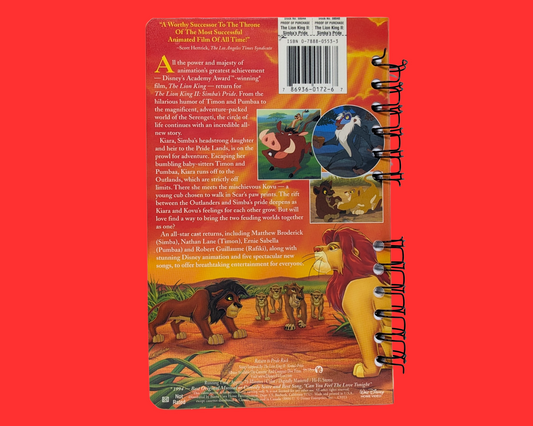 The Lion King II, Walt Disney VHS Movie Notebook