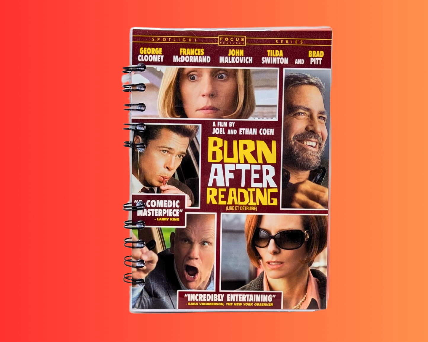 Burn After Reading DVD Movie Notebook