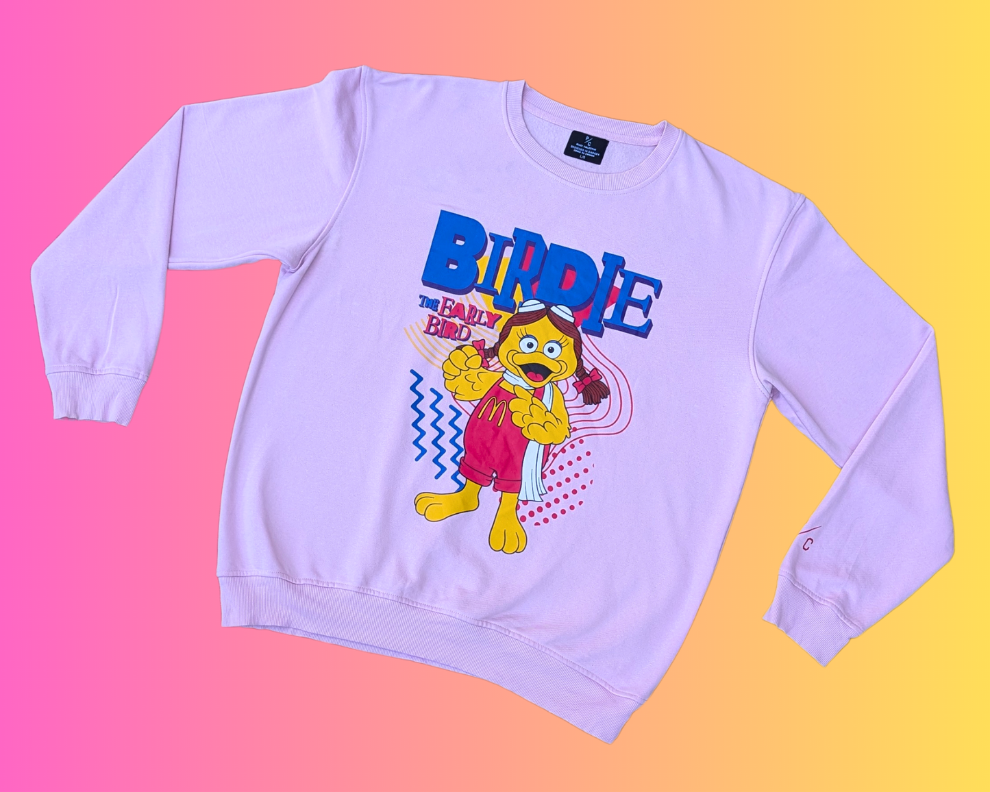 Y2K Birdie The Early Bird, McDonald's Crewneck Size L by Piece Collective