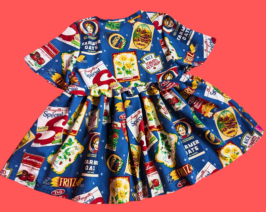 Handmade, Upcycled Food Brands with a Twist Dress Size XL with Matching Bucket Hat