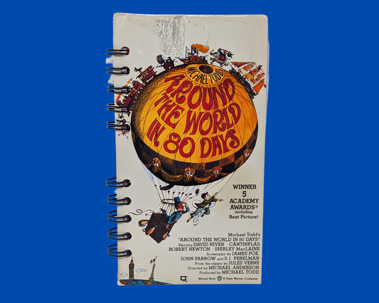 Around The World in 80 Days VHS Movie Notebook