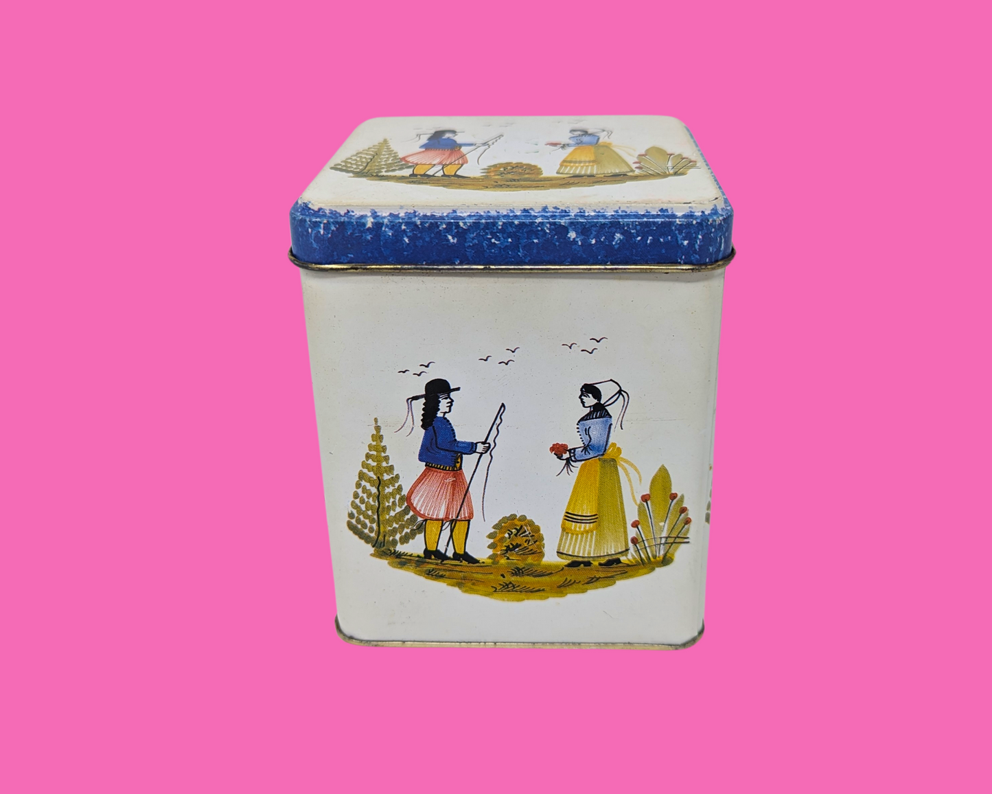 Small Tin Box from Brittany France