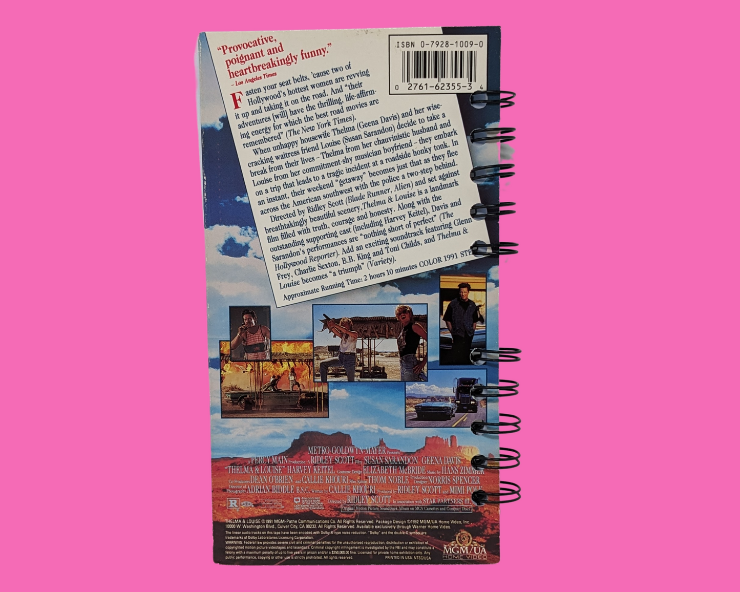 Thelma and Louise VHS Movie Notebook