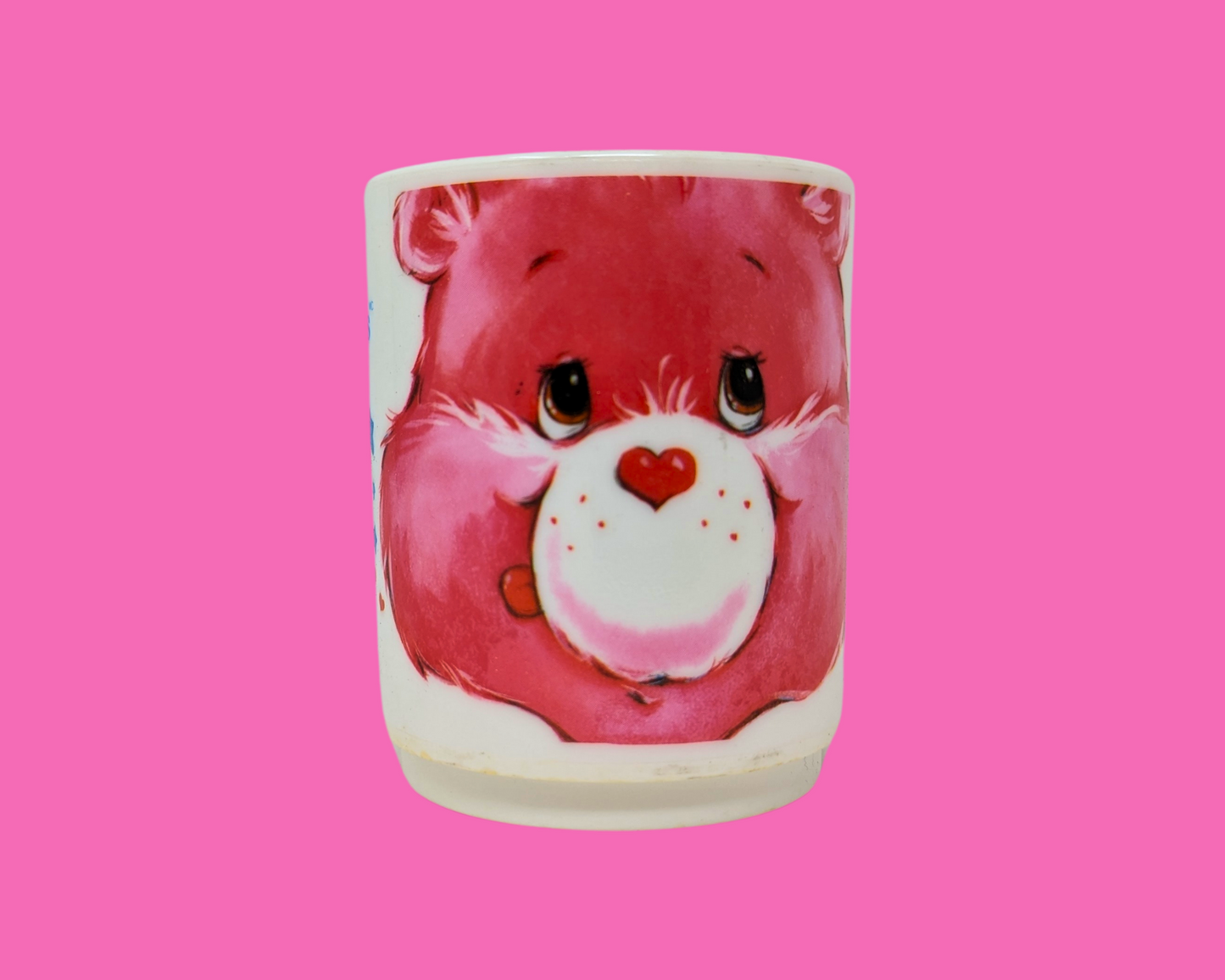 Vintage 1980's Carebears Plastic Mug