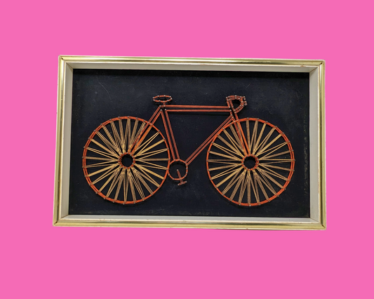 Vintage 1970's Handmade Bicycle Artwork by Art Boulay