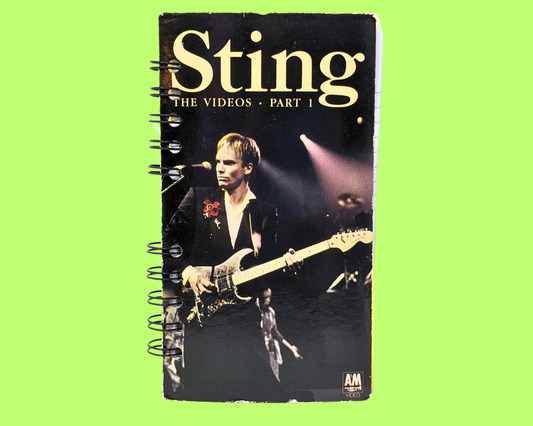 Sting The Videos Part 1 VHS Movie Notebook