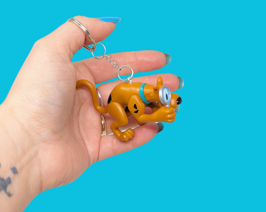 Handmade, Upcycled Scooby-Doo Toy Keychain