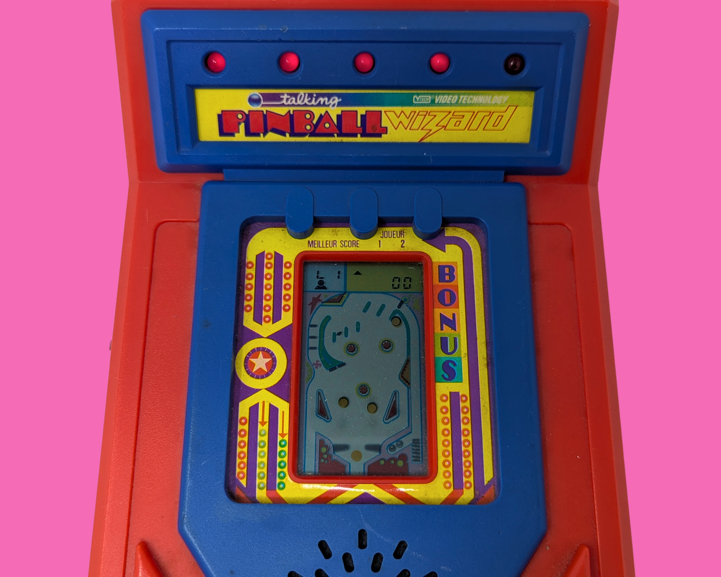 Vintage 1980's Talking Pinball Wizard Game, Working Condition