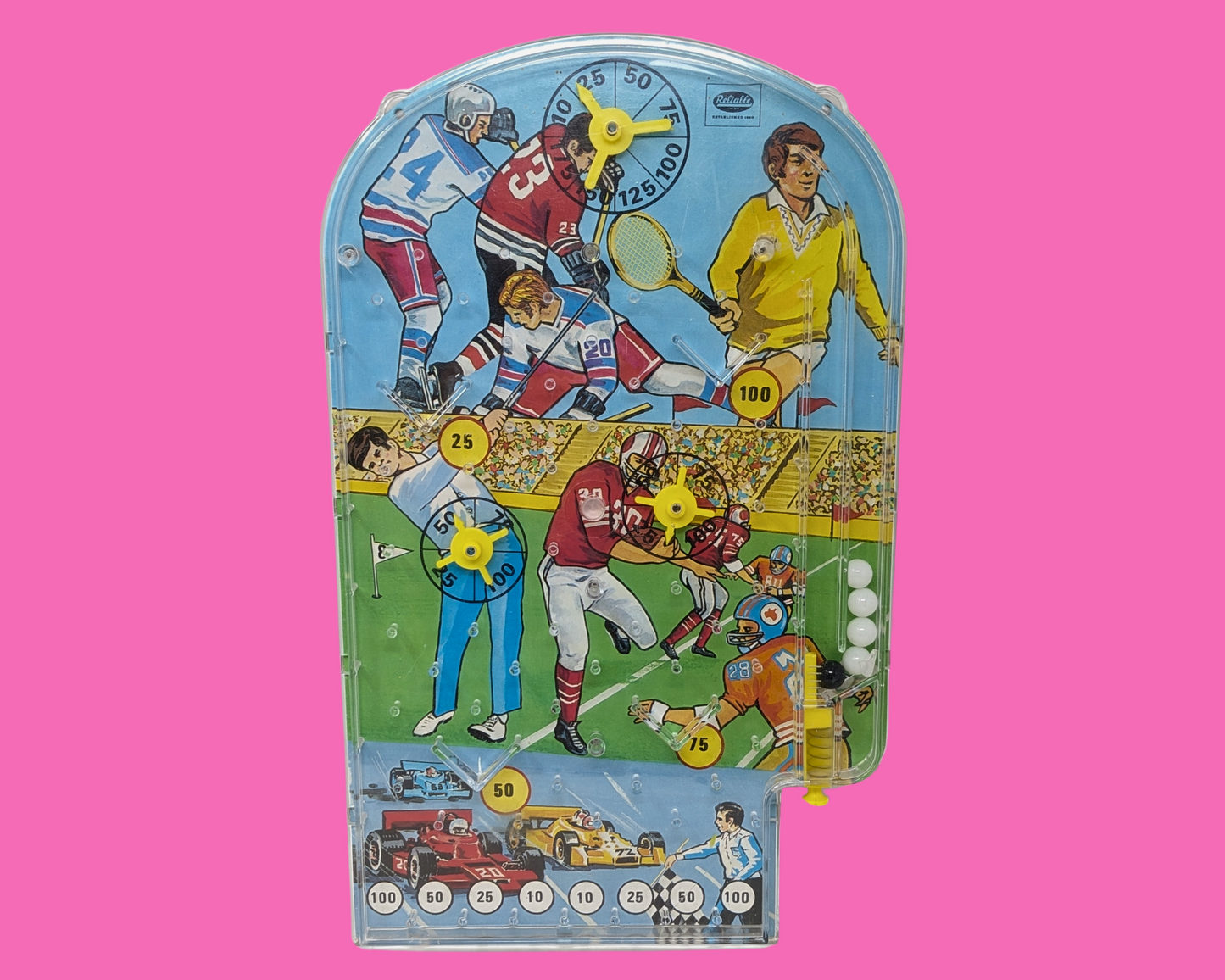 Vintage 1980's Sports Themed Pinball Game