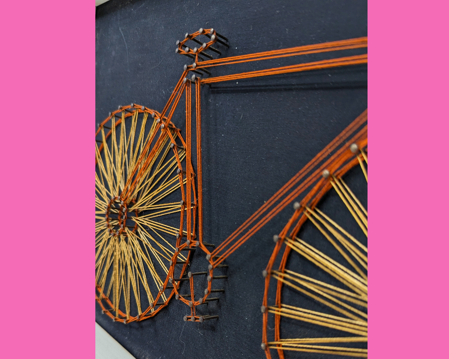 Vintage 1970's Handmade Bicycle Artwork by Art Boulay