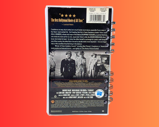 Casablanca VHS Movie Notebook